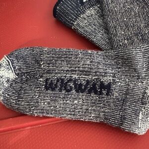 Winter Kids' Black and Gray Socks